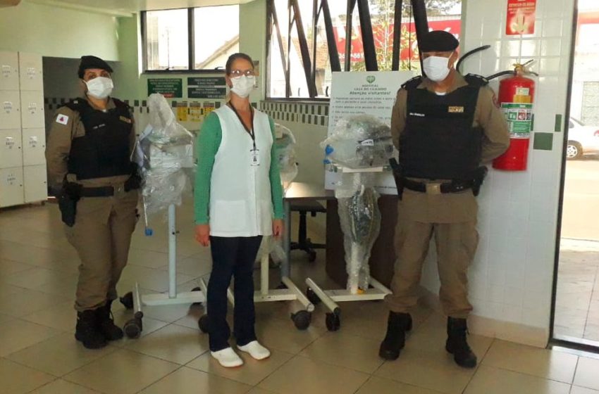  PM realiza entrega de respiradores recuperados em Araxá
