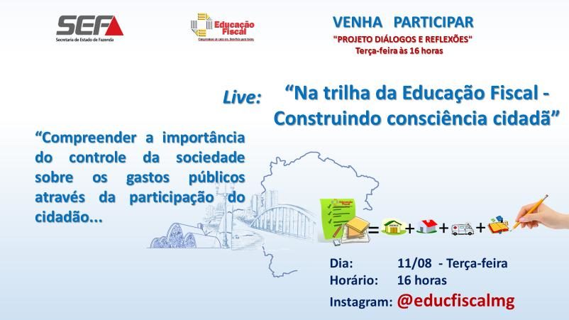  Escola de Araxá realiza live sobre Educação Fiscal