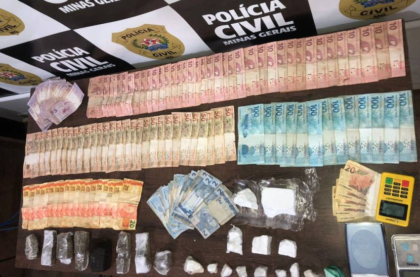  Com R$ 5 mil, homem considerado um grande distribuidor de drogas em Araxá é preso