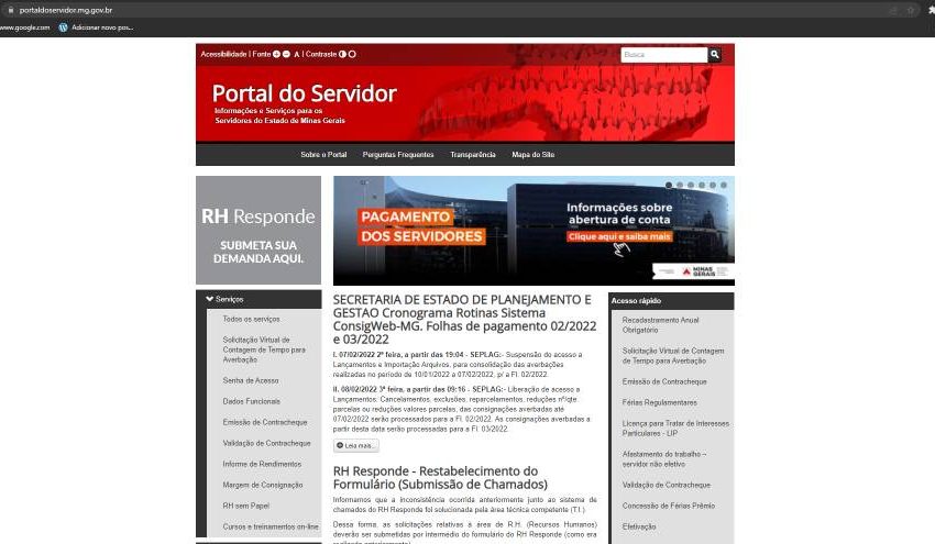  Servidores de Minas Gerais já podem acessar o Informe de Rendimentos