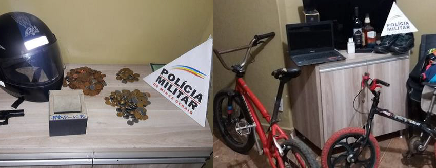  Polícia Militar apreende dois adolescentes por roubo e recupera materiais furtados em Araxá.