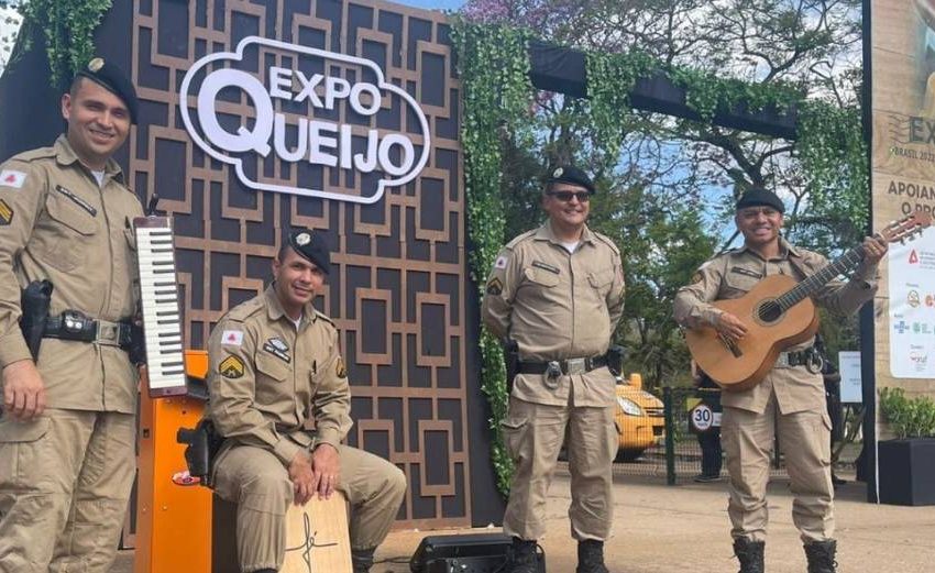  PM em ação: Quarteto da Patrulha Rural se apresenta na ExpoQueijo Brasil